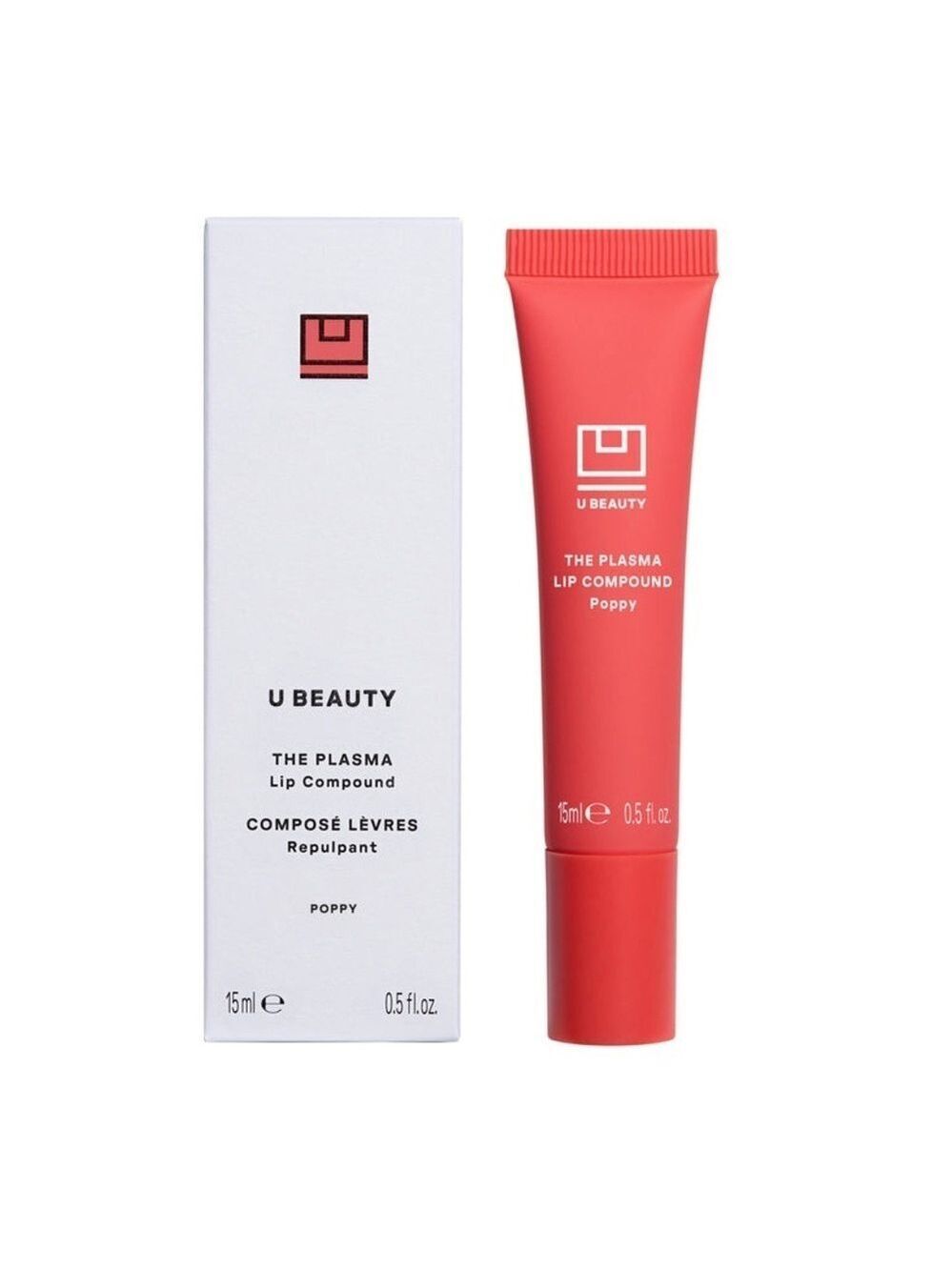 U Beauty POPPY The Plasma Lip Compound Tinted | NEW | Ceramide Peptide | UBEAUTY